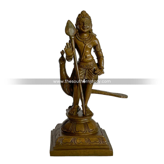 Balamurugan Antique Bronze Idol 4 inch