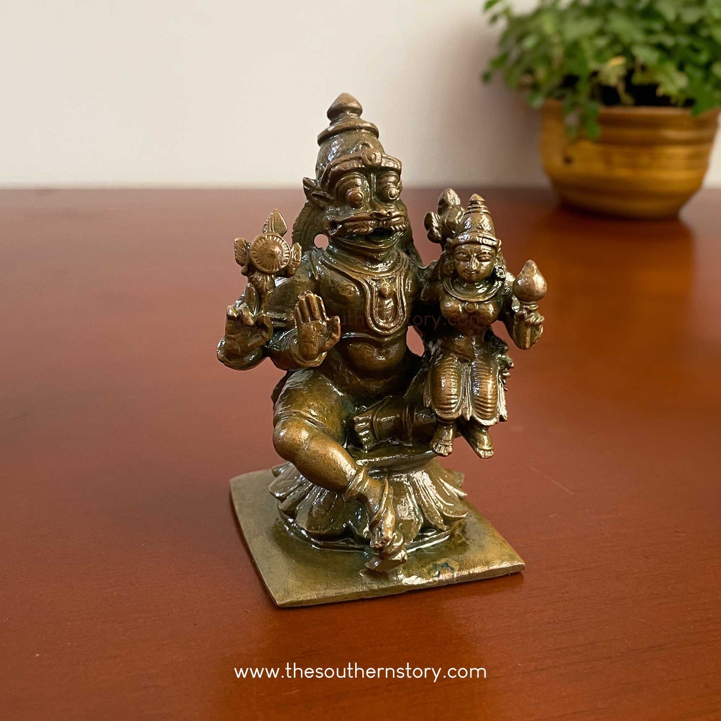 Lakshmi Narashimhar Antique Bronze Idol